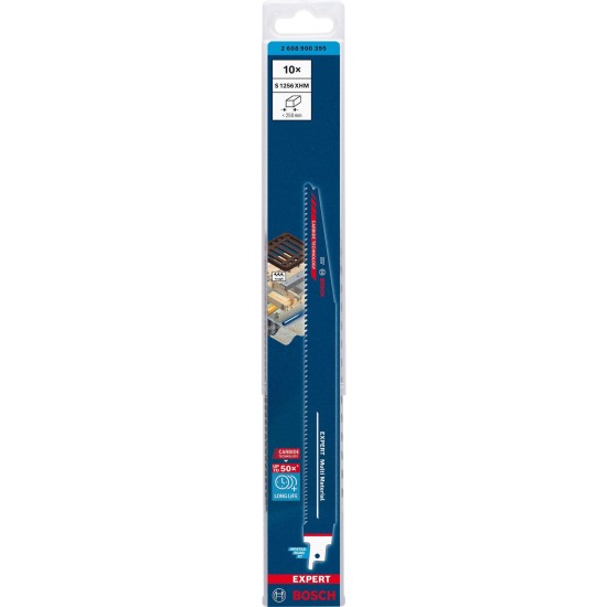 Bosch Expert Säbelsägeblatt ‘Multi Material’ S 1256 XHM, 10 Stück
