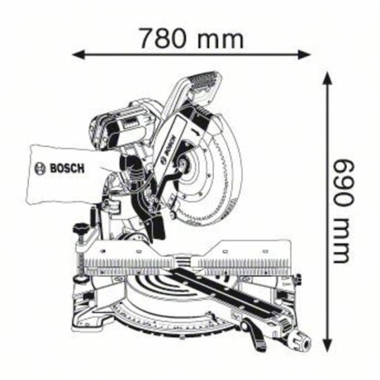 Bosch Kapp-und Gehrungssäge GCM 12 GDL Professional