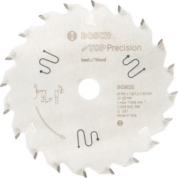 Bosch Kreissägeblatt Best for Wood, Ø 165mm, 20Z