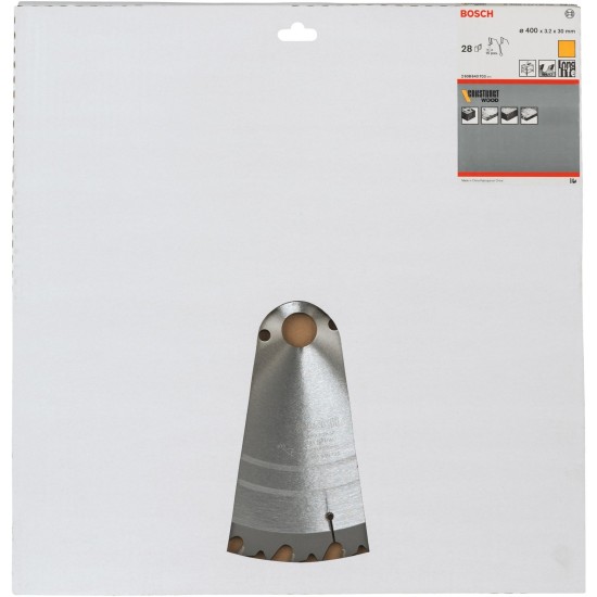 Bosch Kreissägeblatt Construct Wood, Ø 400mm, 28Z