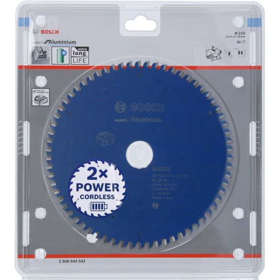 Bosch Kreissägeblatt Expert for Aluminium, Ø 210mm, 66Z