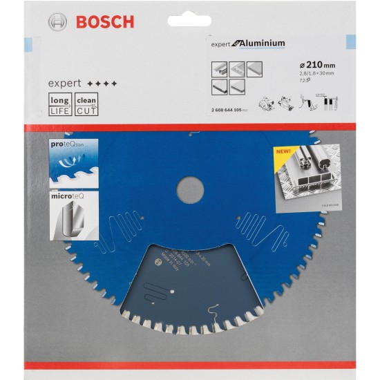 Bosch Kreissägeblatt Expert for Aluminium, Ø 210mm, 72Z