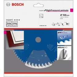 Bosch Kreissägeblatt Expert for High Pressure Laminate, Ø 168mm, 52Z