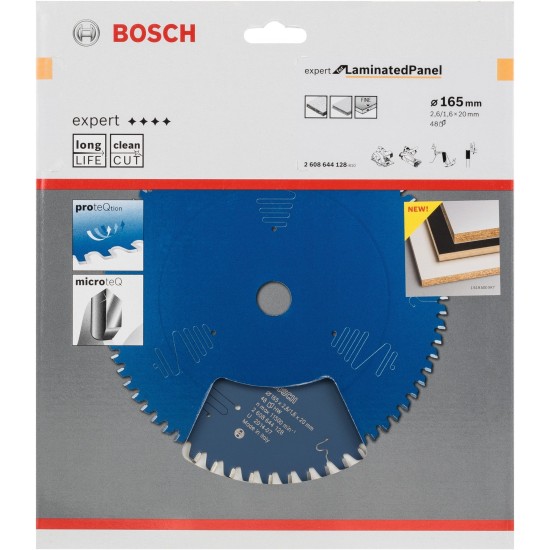 Bosch Kreissägeblatt Expert for Laminated Panel, Ø 165mm, 48Z