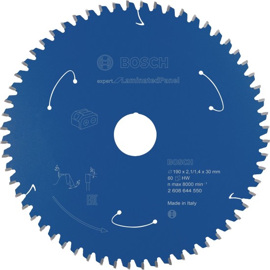 Bosch Kreissägeblatt Expert for Laminated Panel, Ø 190mm, 60Z
