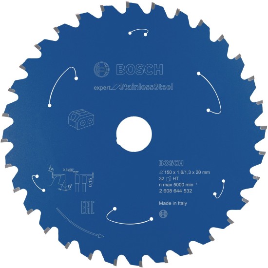 Bosch Kreissägeblatt Expert for Stainless Steel, Ø 150mm, 32Z