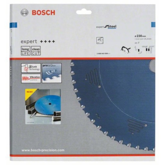 Bosch Kreissägeblatt Expert for Steel, Ø 230mm, 48Z