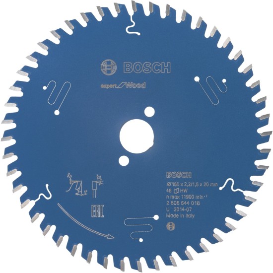 Bosch Kreissägeblatt Expert for Wood, Ø 160mm, 48Z