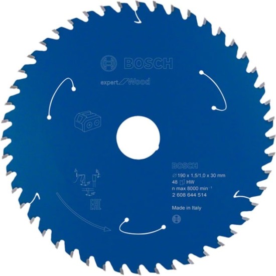 Bosch Kreissägeblatt Expert for Wood, Ø 190mm, 48Z