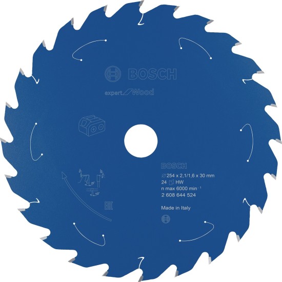 Bosch Kreissägeblatt Expert for Wood, Ø 254mm, 24Z