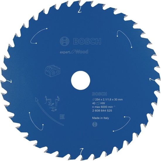 Bosch Kreissägeblatt Expert for Wood, Ø 254mm, 40Z