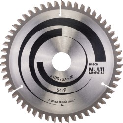 Bosch Kreissägeblatt Multi Material, Ø 190mm, 54Z