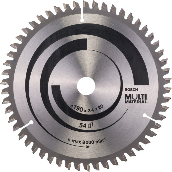 Bosch Kreissägeblatt Multi Material, Ø 190mm, 54Z