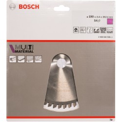 Bosch Kreissägeblatt Multi Material, Ø 190mm, 54Z