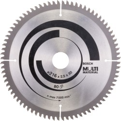 Bosch Kreissägeblatt Multi Material, Ø 216mm, 80Z