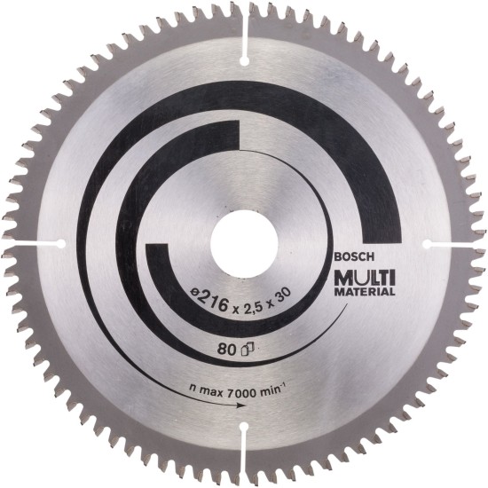 Bosch Kreissägeblatt Multi Material, Ø 216mm, 80Z