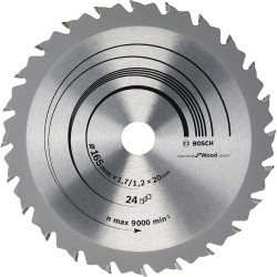 Bosch Kreissägeblatt Speedline Wood, Ø 165mm, 24Z