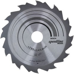 Bosch Kreissägeblatt Speedline Wood, Ø 190mm, 12Z