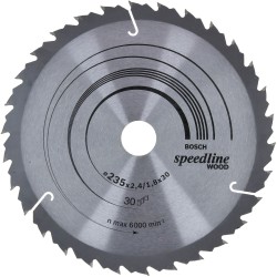 Bosch Kreissägeblatt Speedline Wood, Ø 235mm, 30Z
