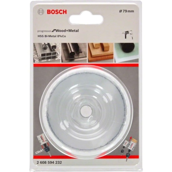 Bosch Lochsäge BiM Progressor for Wood & Metal, Ø 79mm