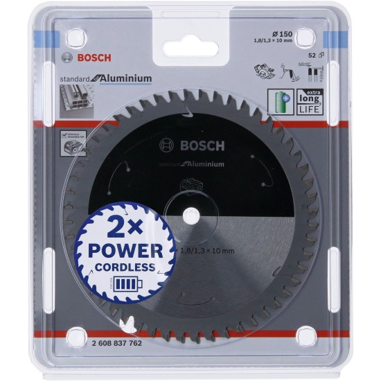 Bosch PRO Aluminium cordless Kreissägeblatt, Ø 150mm, 52Z