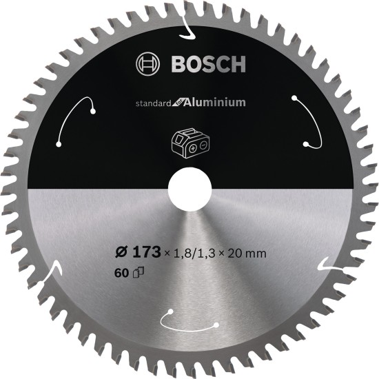 Bosch PRO Aluminium cordless Kreissägeblatt, Ø 173mm, 60Z