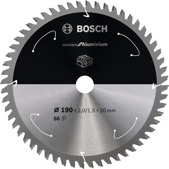 Bosch PRO Aluminium cordless Kreissägeblatt, Ø 190mm, 56Z