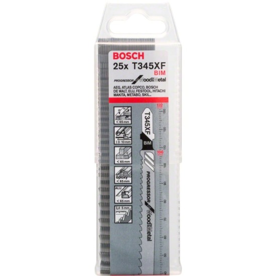Bosch PRO Stichsägeblatt Multi Material thick and thin T345XF, 132mm