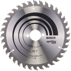 Bosch PRO Wood Kreissägeblatt, Ø 190mm, 36Z