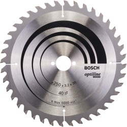Bosch PRO Wood Kreissägeblatt, Ø 250mm, 40Z