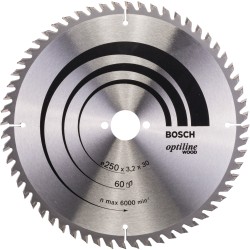 Bosch PRO Wood Kreissägeblatt, Ø 250mm, 60Z