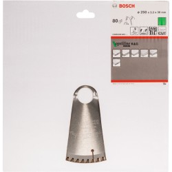 Bosch PRO Wood Kreissägeblatt, Ø 250mm, 80Z