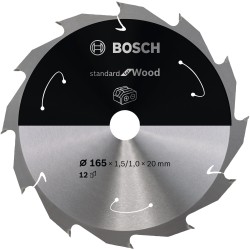 Bosch PRO Wood cordless Kreissägeblatt, Ø 165mm, 12Z