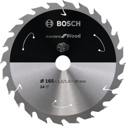 Bosch PRO Wood cordless Kreissägeblatt, Ø 165mm, 24Z