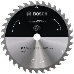 Bosch PRO Wood cordless Kreissägeblatt, Ø 165mm, 36Z