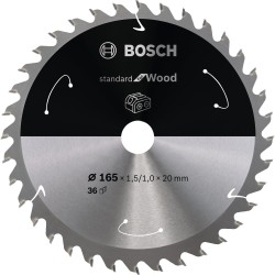 Bosch PRO Wood cordless Kreissägeblatt, Ø 165mm, 36Z
