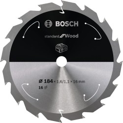 Bosch PRO Wood cordless Kreissägeblatt, Ø 184mm, 16Z