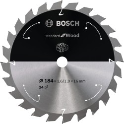 Bosch PRO Wood cordless Kreissägeblatt, Ø 184mm, 24Z