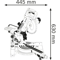 Bosch Paneelsäge GCM 80 SJ Professional, Kapp-und Gehrungssäge