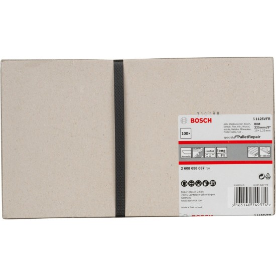 Bosch Säbelsägeblatt S 1125 VFR Special for Pallet Repair, 100 Stück