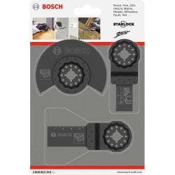 Bosch Starlock Holz-Basis-Set, 3-teilig, Sägeblatt-Satz