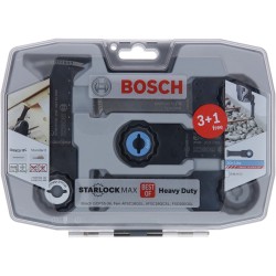 Bosch Starlock Max Best of Heavy Duty Set, 4-teilig, Sägeblatt-Satz
