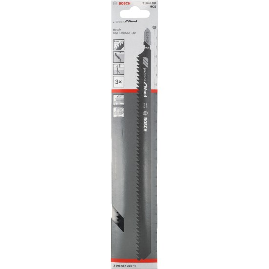 Bosch Stichsägeblatt T 1044 DP Precision for Wood, 250mm
