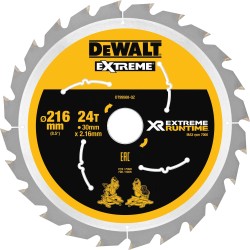DEWALT Kreissägeblatt XR EXTREME RUNTIME DT99568, Ø 216mm, 24Z