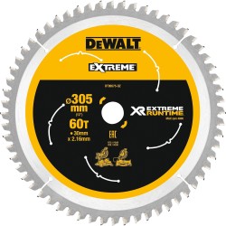 DEWALT Kreissägeblatt XR EXTREME RUNTIME DT99575, Ø 305mm, 60Z
