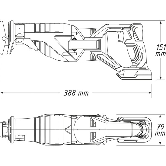 Hazet Akku-Säbelsäge 9234-010, 18Volt
