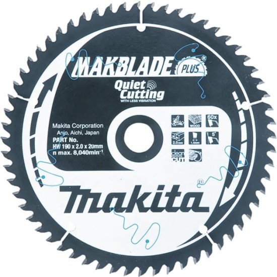 Makita Kreissägeblatt B-32487 MAKBLADE+, Ø 260mm, 40Z