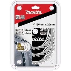 Makita Kreissägeblatt-Satz B-33897, Ø 136mm, 16Z / 24Z