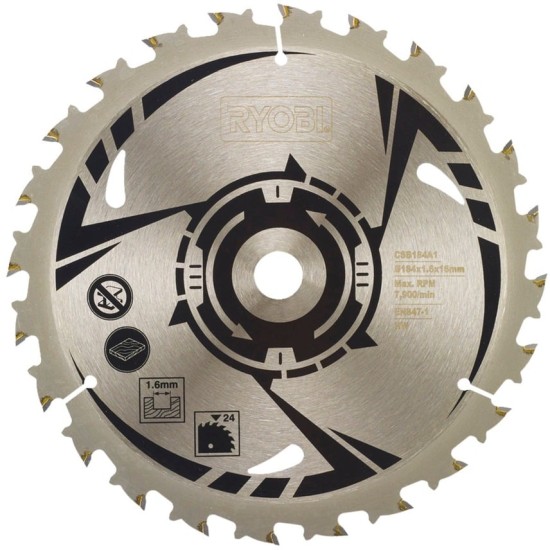 Ryobi HM-Kreissägeblatt CSB184A1, Ø 184mm, 24Z