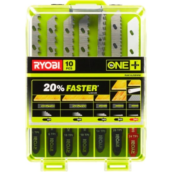 Ryobi Stichsägeblatt-Satz RAK10JSBWM, 10-teilig